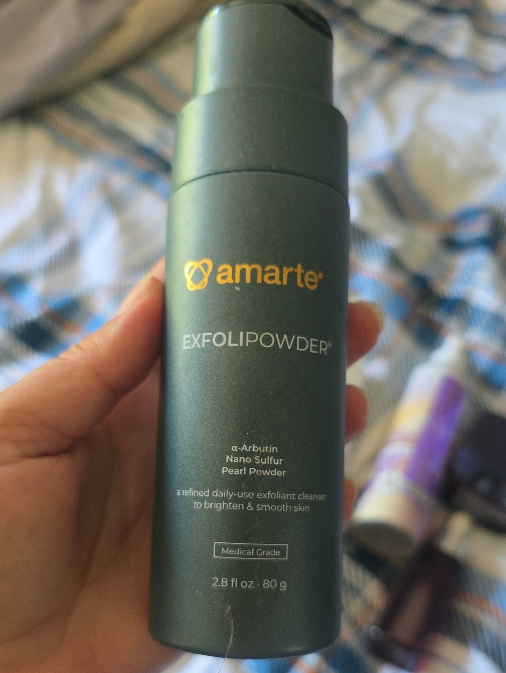 Amarte Exfolipowder Daily Exfoliant – Dark Green